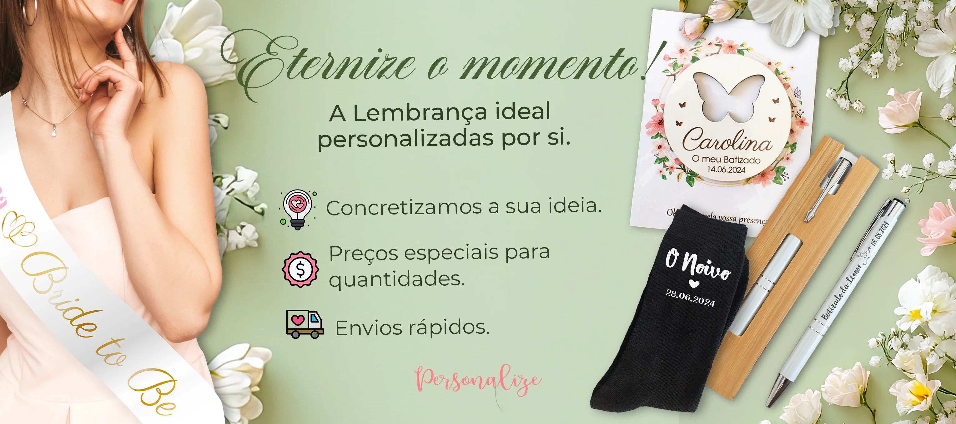 Presentes Únicos com a Sua Mensagem